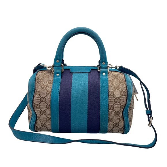 Gucci Handbags - Gucci GG Canvas Mini Boston Handbag